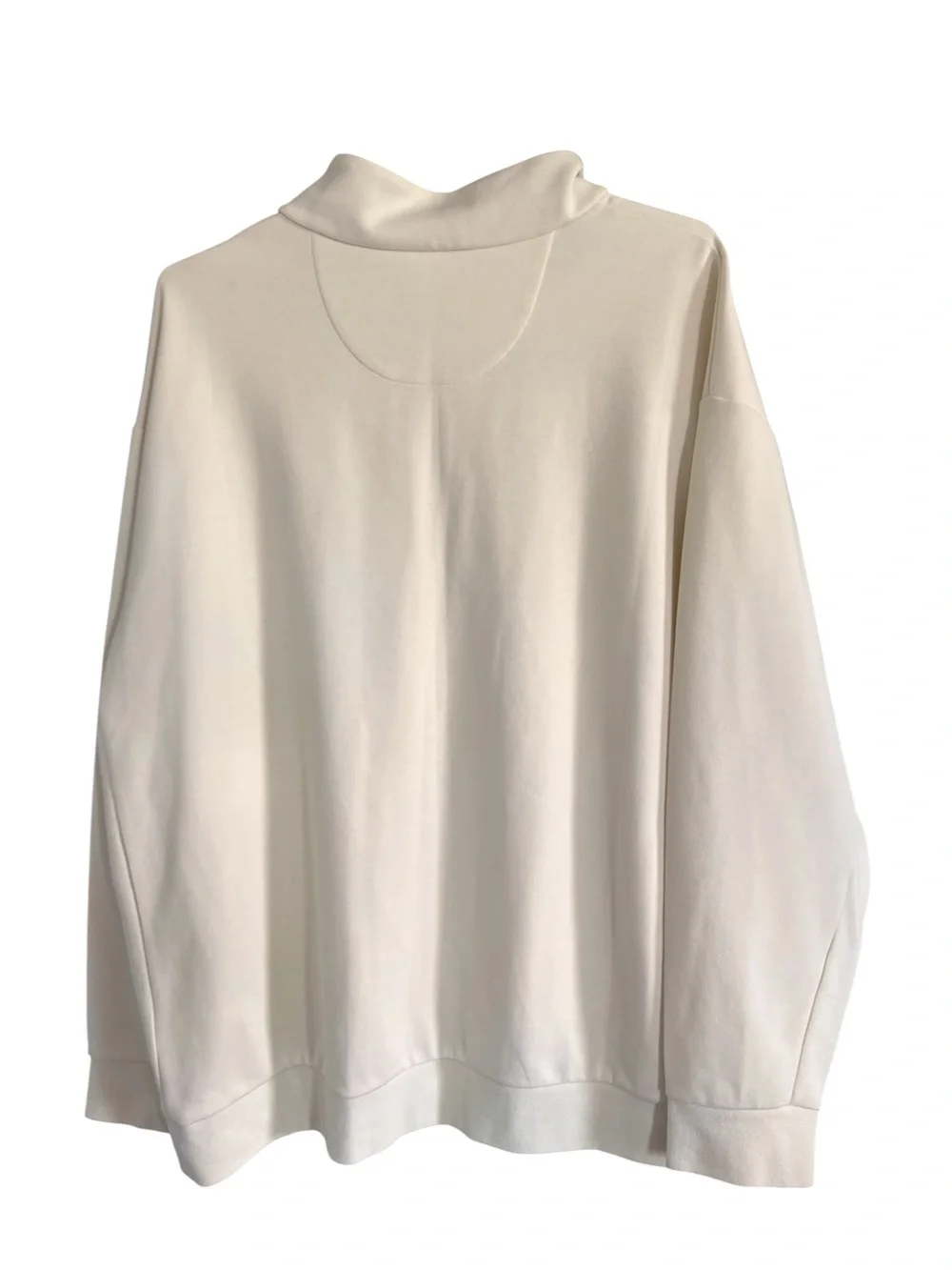 Polo Ralph Lauren Men’s Double Knit Quarter Snap Pullover Cream size 2XB